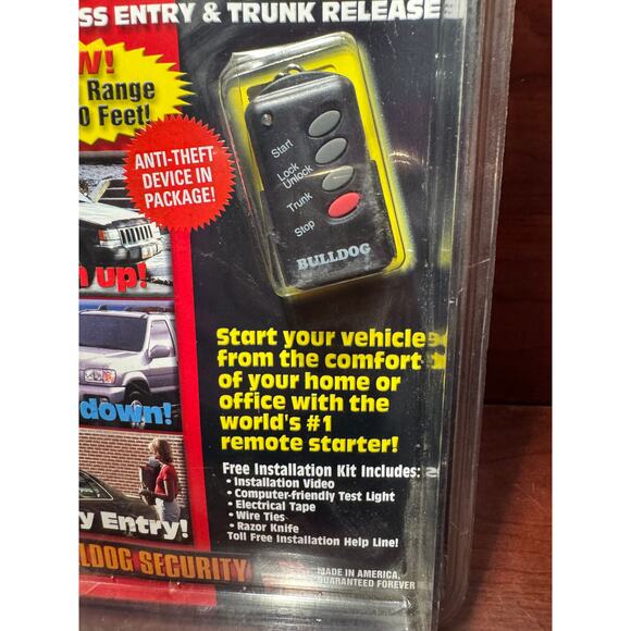 Bulldog Security Extended 800 Ft Range Remote Starter RS102E New Sealed Package - Picture 2 of 8